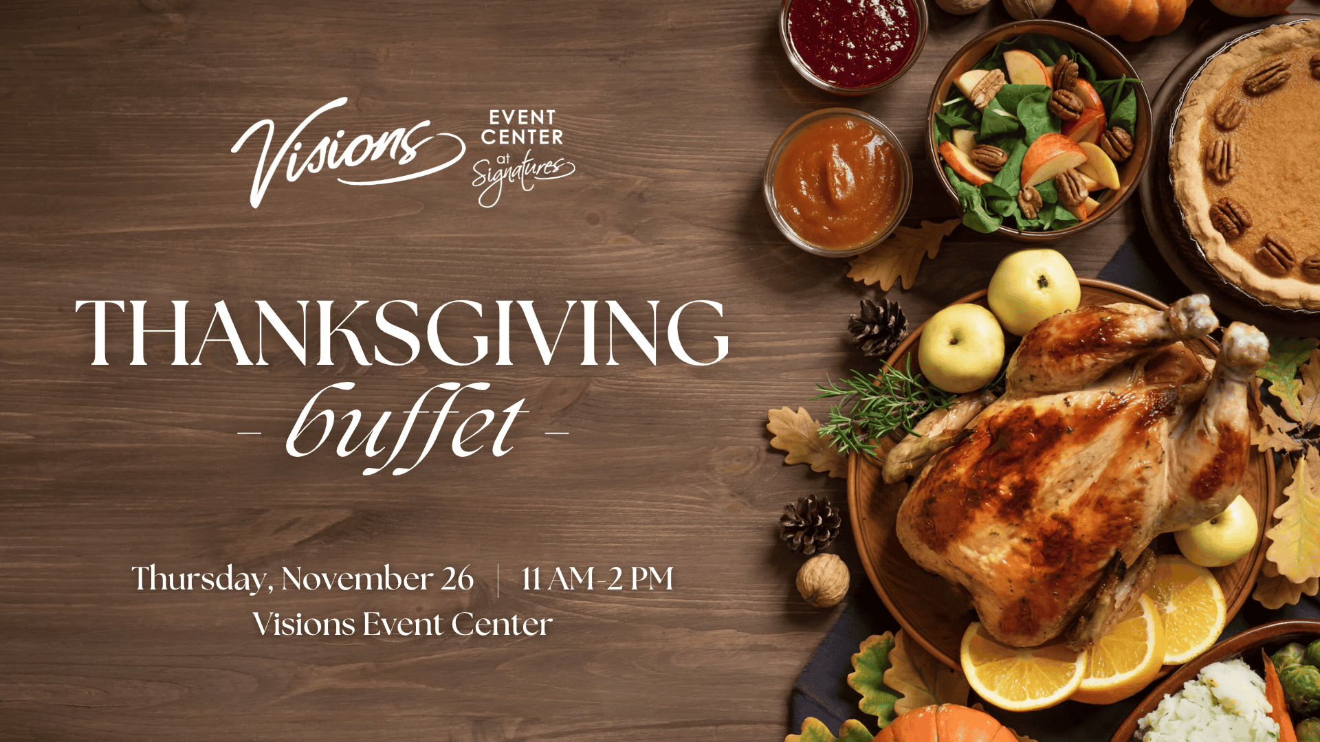 2026 Thanksgiving Buffet Cover Photo - Signatures Restaurant